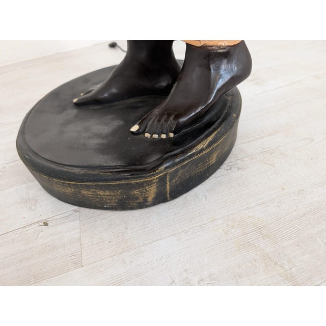 Egyptian Floor Lamp in Resin, 1980s For Sale - Image 10 of 18