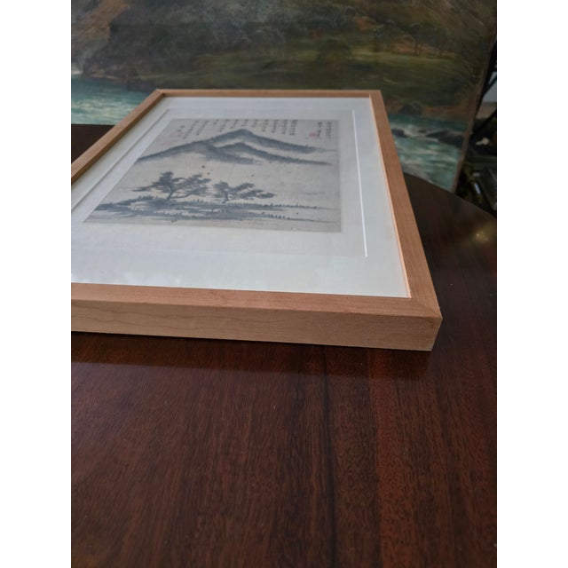 Antique Signed Asian Watercolor Painting Double Stamped For Sale - Image 10 of 10