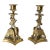 19th Century Victorian Pair of Brass Dragon or Griffin Form Candlesticks, Probably French For Sale