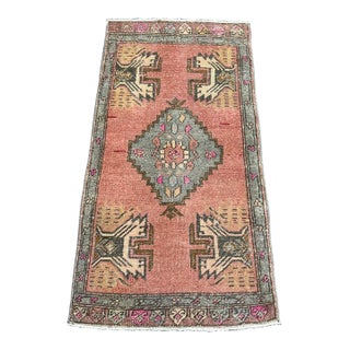 Turkish Yastik Rug 1'4" x 3'6" For Sale