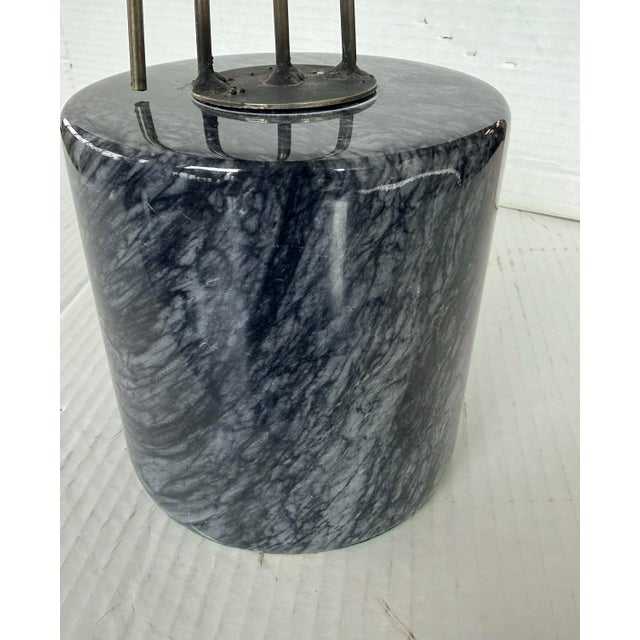 Mid 20th Century Mid Century Curtis Jere Metal Rod Sculpture on Marble Base For Sale - Image 5 of 7