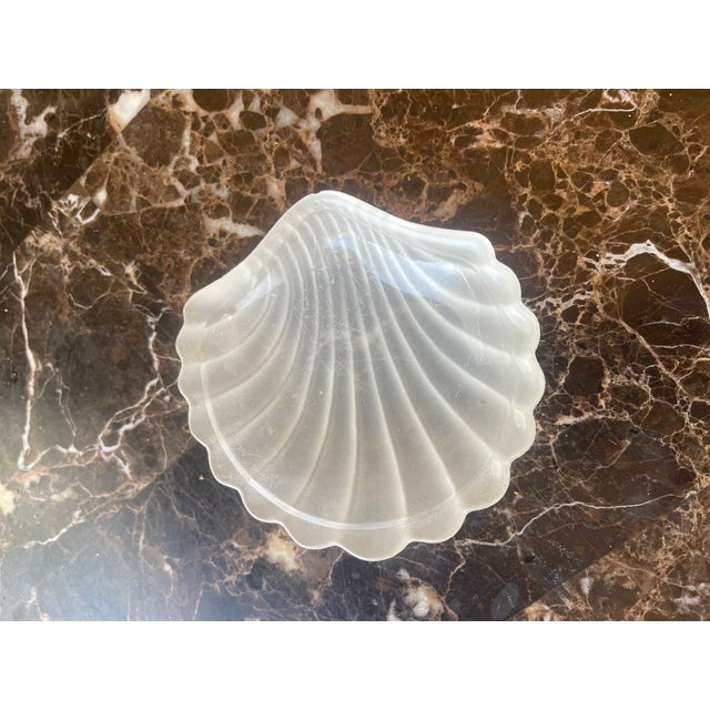 Silver Vintage Silver & Glass Shell Caviar Dish Set - 7 pcs For Sale - Image 8 of 18