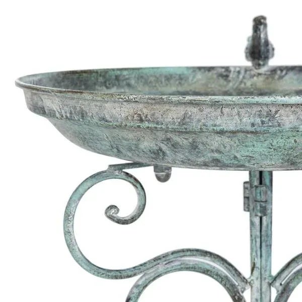 Outdoor Ashlan Bird Bath - Ant Dark Green For Sale In Philadelphia - Image 6 of 9