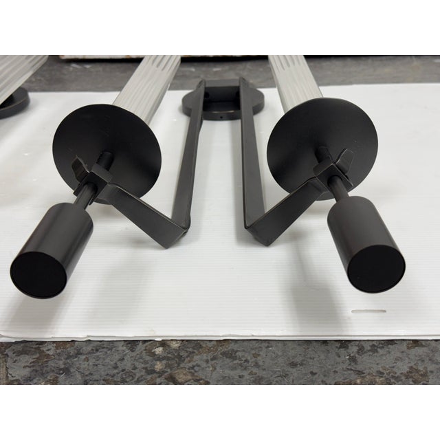 Metal Jonathan Browning French Restoration Hardware Fontanelle Double Sconces, Pair For Sale - Image 7 of 12