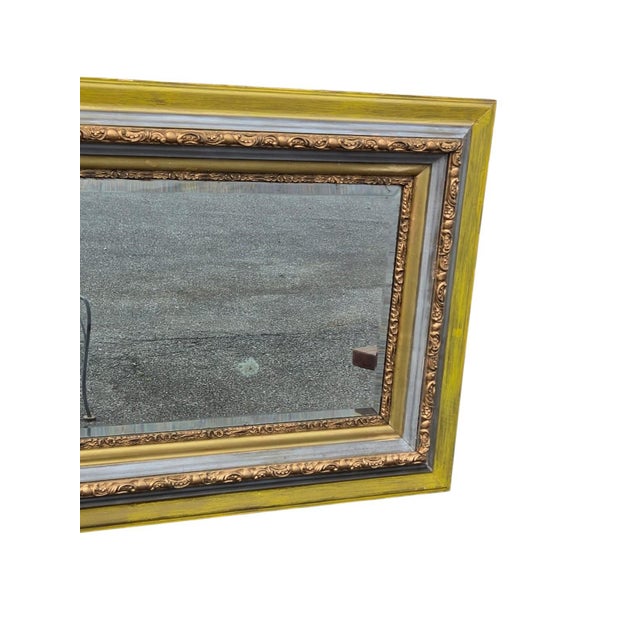 19th Century Italian Hand Painted Rectangular Wall Mirror. For Sale - Image 12 of 13