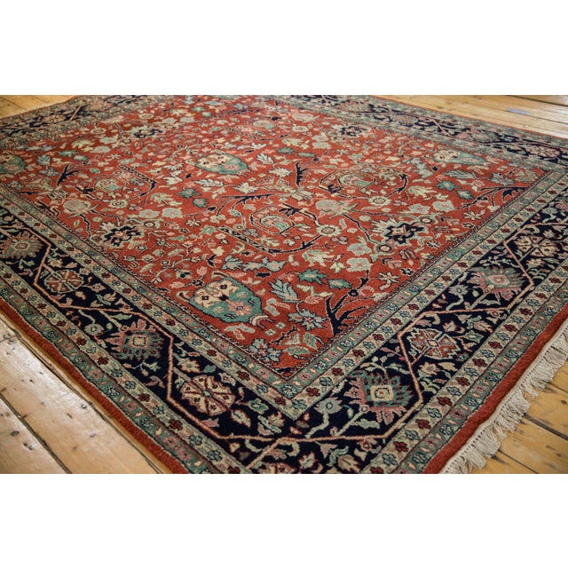Vintage Indian Bijar Design Carpet - 7'9" x 9'11" For Sale - Image 10 of 12