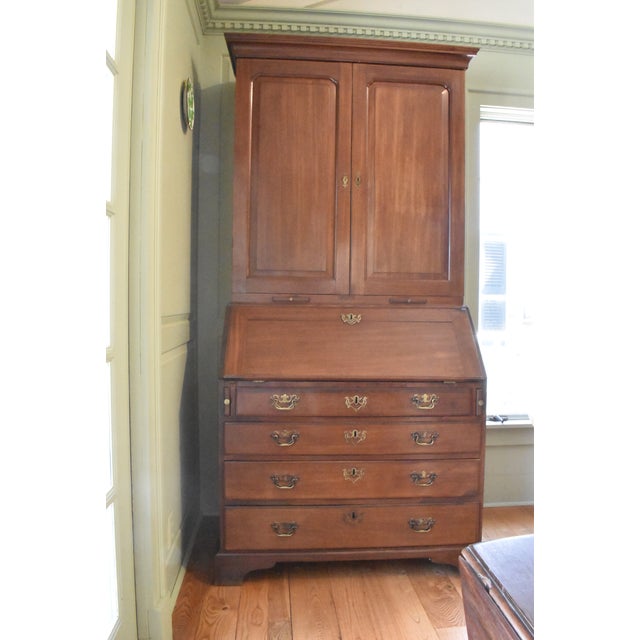 Antique Chippendale Type Mahogany Secretary Desk, 18th Century For Sale - Image 16 of 16