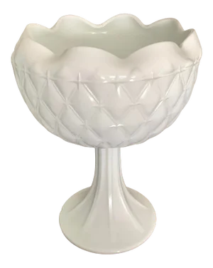 Vintage Milk Glass Footed Bowl