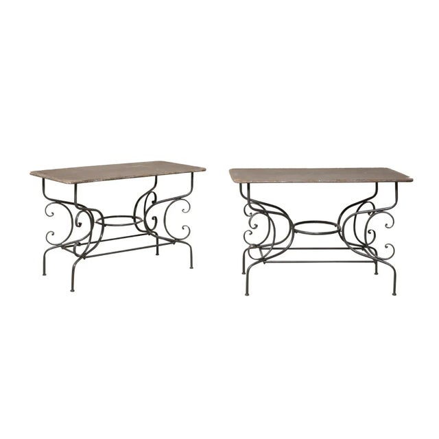 Mid-20th Century Metal Occasional Tables, France - A Pair For Sale - Image 11 of 11