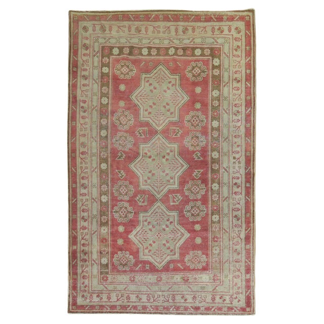 Late 20th Century Crimson Red Central Asian Rug For Sale - Image 15 of 18