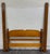 This is a beautiful full-size vintage solid maple Colonial-style low poster bed with turned posts, shaped headboard,...