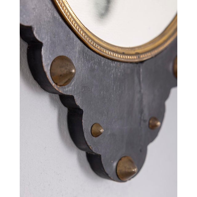 Antique Italian Wall Mirror in Wood and Bronze, 1890s For Sale - Image 6 of 9