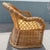 Mid 20th Century Vintage Boho Chic Woven Wicker Love Seat For Sale - Image 5 of 10