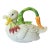 Fitz & Floyd "Le Canard" Figural Duck Teapot With Carrot Handle & Radish Spout, 2004–2005 For Sale