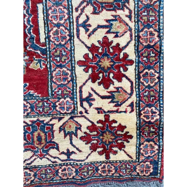 Red Vintage Chobi Afghan Rug For Sale - Image 8 of 18