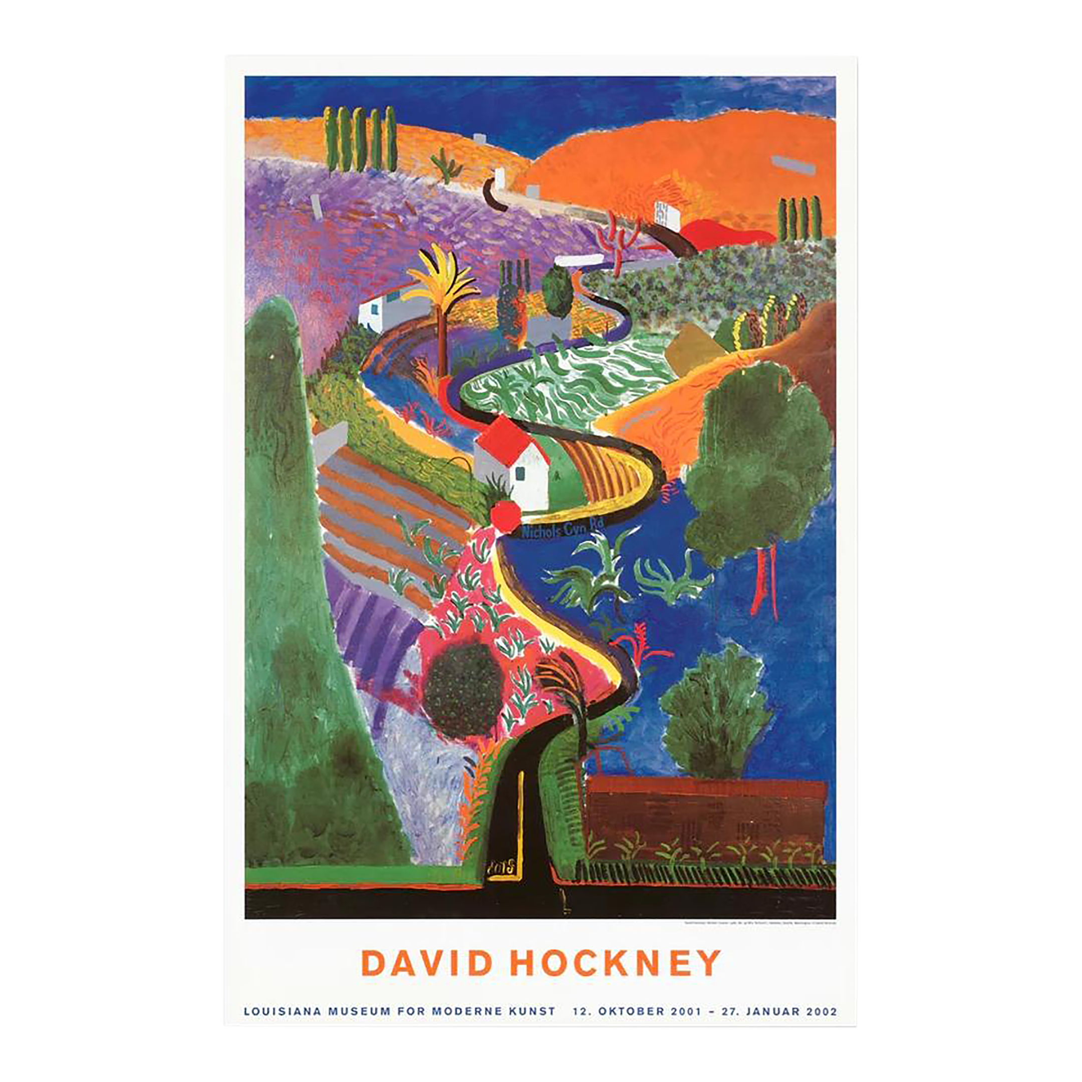 David Hockney Nichols Canyon Poster | Chairish