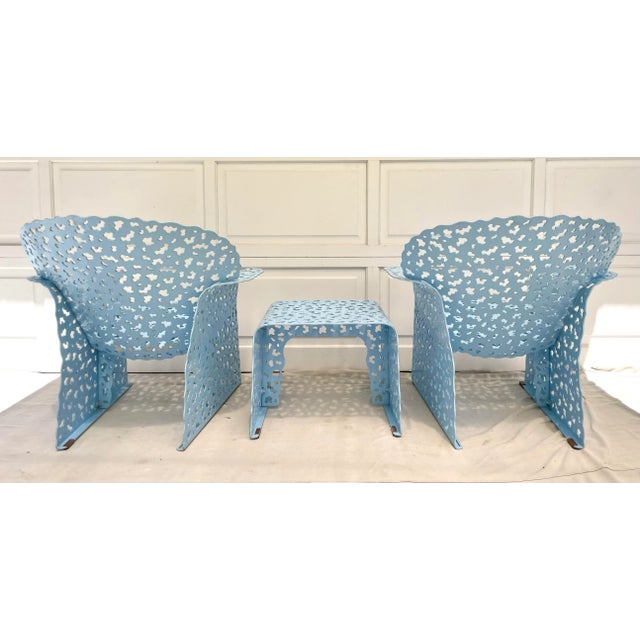1990's Knoll Topiary Lounge Chairs and Ottoman Designed by Richard ...