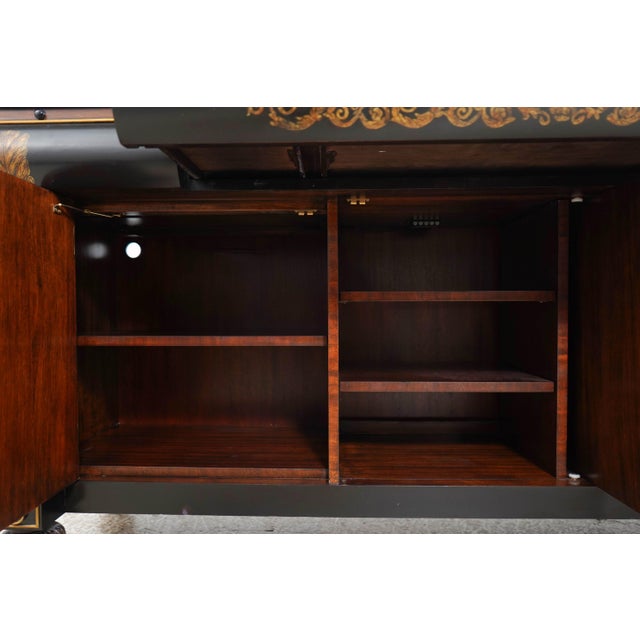 Maitland - Smith Maitland Smith Mahogany Empire Style Sideboard For Sale - Image 4 of 18