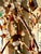 Antique Italian Iron and Colored Crystal Chandelier With Crystal Beading For Sale - Image 4 of 18