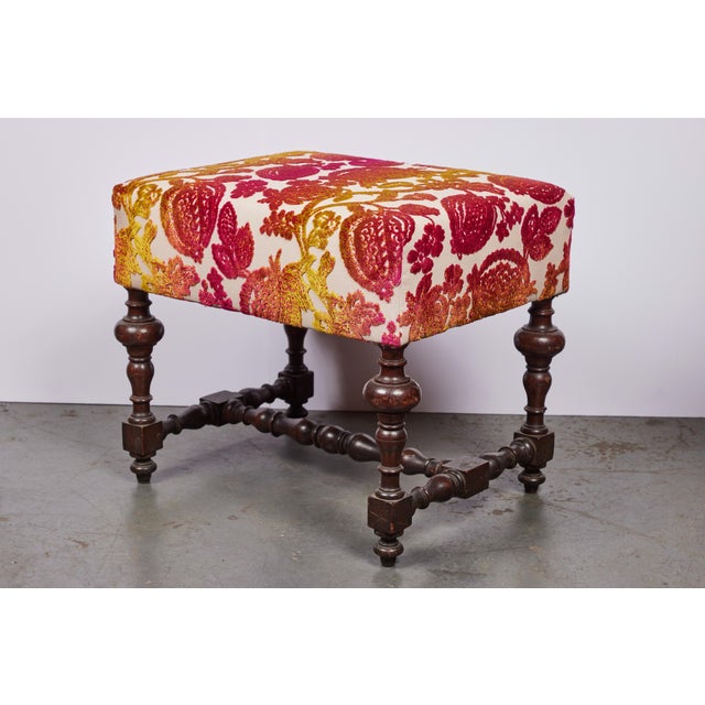 Italian Period, Italian Bench in New Upholstery For Sale - Image 3 of 6