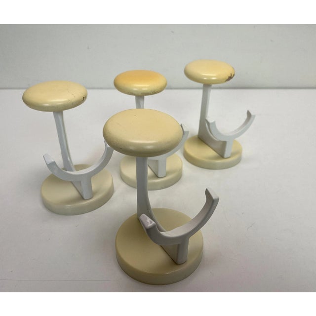 Mid-Century Modern Double Wall Hooks attributed to Schönbuch, Germany, 1960s, Set of 4 For Sale - Image 9 of 13