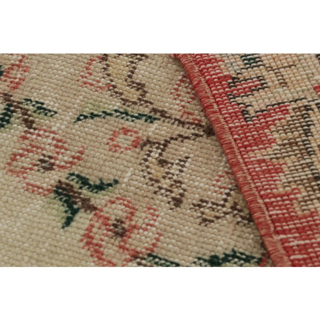 Textile Vintage Zeki Müren Rug, With Floral Geometric Patterns, From Rug & Kilim For Sale - Image 7 of 7