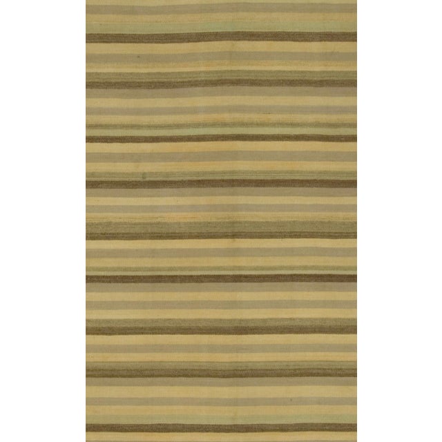 Tan Vintage Tan Turkish Kilim Runner Rug 4ft 6in X 10ft 2in For Sale - Image 8 of 8