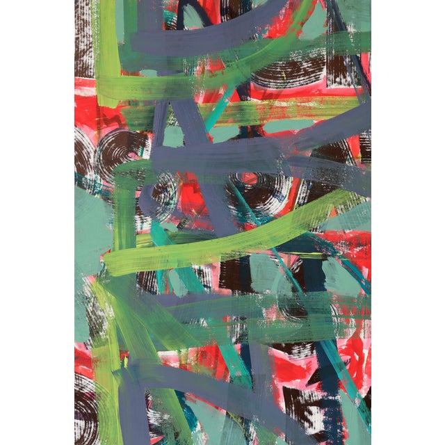 "B R E A K F A S T / (Eating) the Same Thing Every Day" Large Acrylic Painting by Simon Findlay For Sale - Image 6 of 12