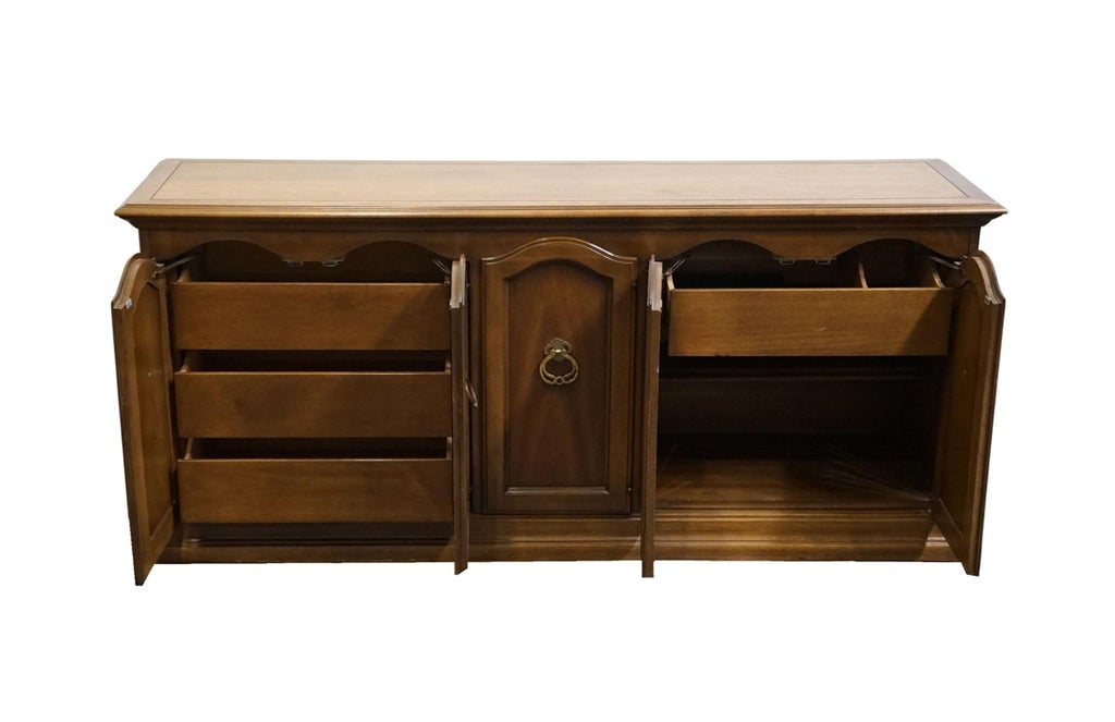 Late 20th Century Drexel Furniture Solid Pecan Italian