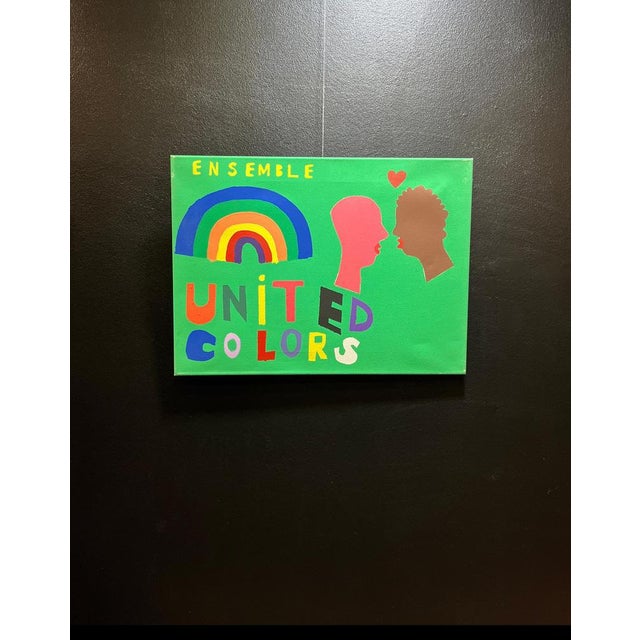 Alexandre Schaller, Colors of Love, Acrylic on Canvas, 1990s For Sale - Image 6 of 9