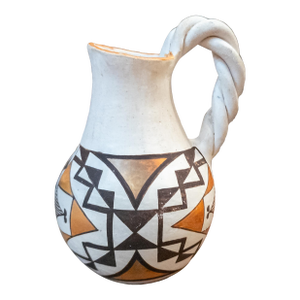 Mid-Century Native American Indian Acoma Pottery Vase by Dolores Sanchez
