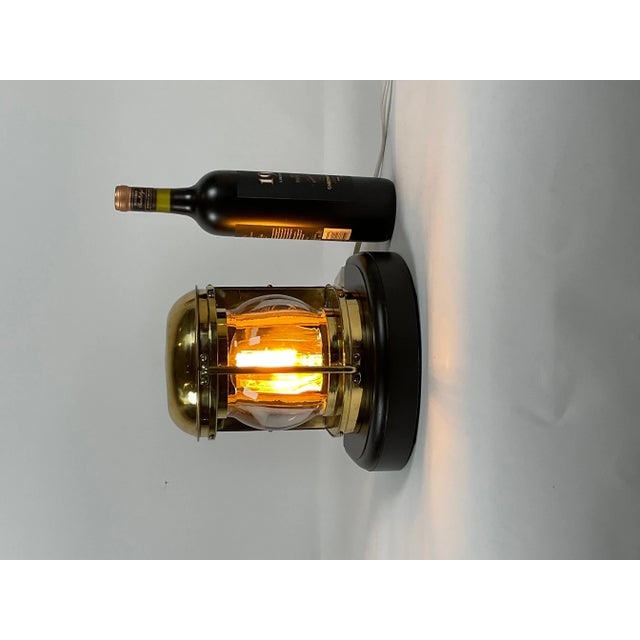 Mid 20th Century Solid Brass Masthead Yacht Lantern For Sale - Image 5 of 10