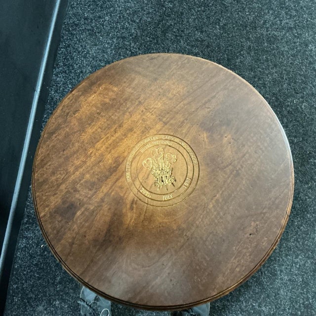 1980s Royal Commemorative Princess Diana Drinks Table, 1981 For Sale - Image 5 of 9