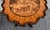 Vintage Black Forest Walnut Tilt Top Table Marquetry Wood Inlay For Sale - Image 11 of 18