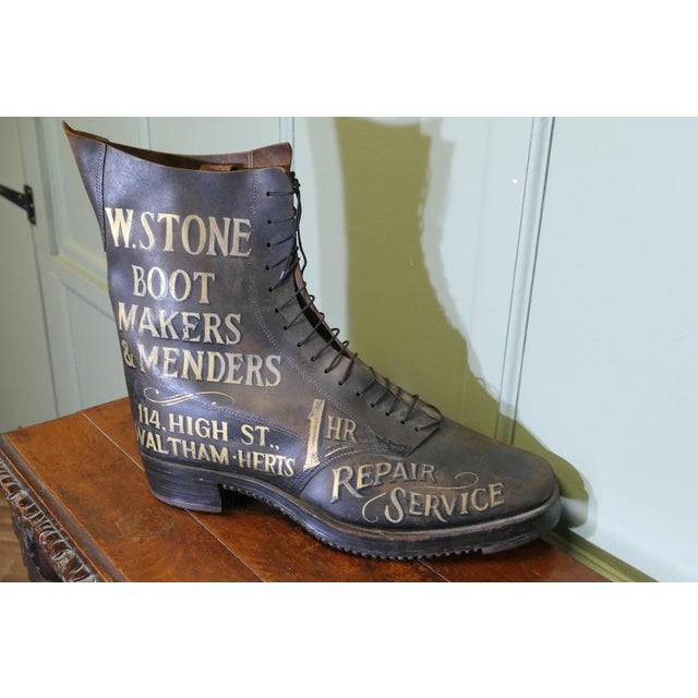 Shoe Shop Trade Sign, 1900s For Sale - Image 3 of 10