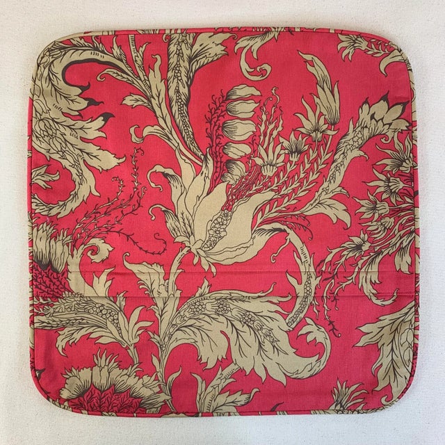 2020s Designer Vicki Payne Free Spirit Crewel Brown Pink Taupe Block Print Botanical Floral Leaf Tulip Pillow Covers- 3 Pieces For Sale - Image 5 of 7