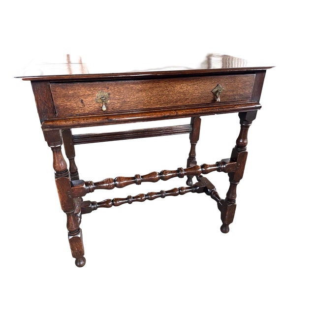 18th Century Jacobean English Oak Side Table For Sale - Image 13 of 18