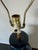 1960s Mid-Century Modern Bitossi Style Blue Glazed Ceramic Table Lamp For Sale - Image 10 of 14