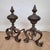 Andirons in Bronze and Wrought Iron, 19th Century, Set of 2 For Sale - Image 13 of 14