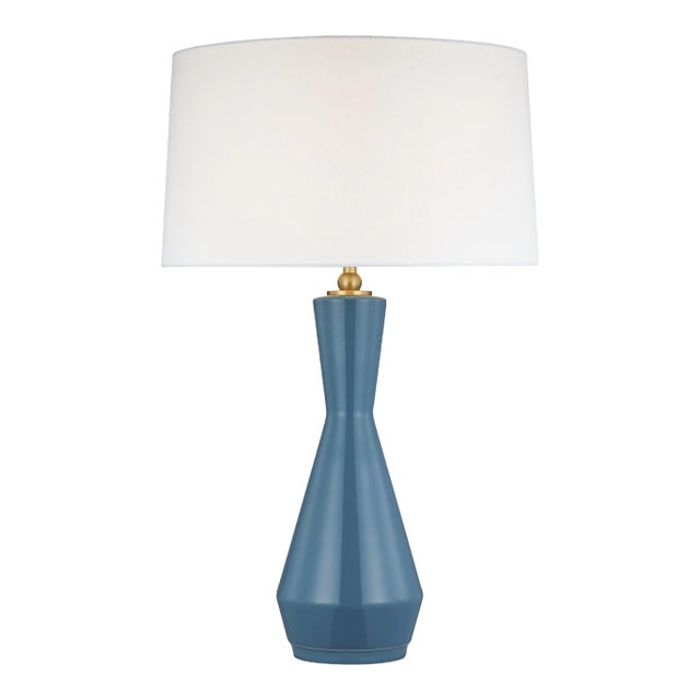 Thomas O'Brien by Visual Comfort Studio Jens Table Lamp, Lucent Aqua For Sale
