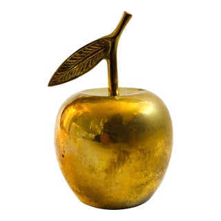 Vintage Brass Apple Bell For Sale