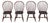 Set of 4 Dr Dimes Bow Back Windsor Dining Chairs For Sale