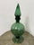 Italian Hand Blown Green Vessel With Stopper For Sale - Image 11 of 12