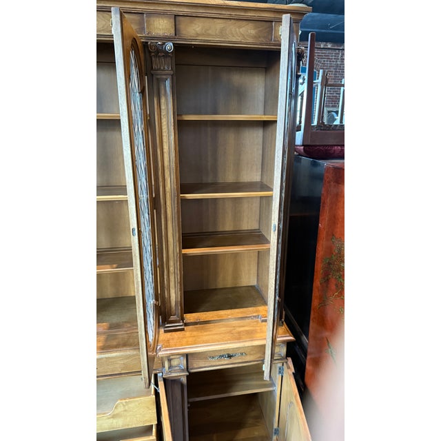 Karges Furniture Breakfront China Cabinet, Circa 1980s For Sale - Image 9 of 18