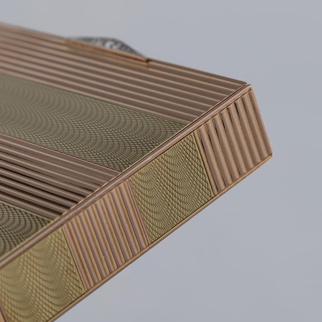 Antique French Bi-Colour 14k Gold Cigarette Case from Charlton & Co., 1920s For Sale - Image 14 of 18