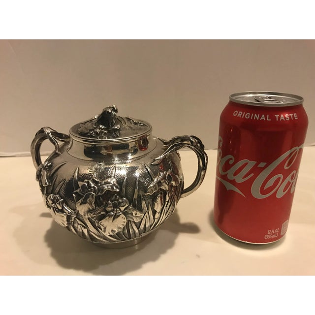 Arthur & Bond Japanese (Yokohama) Sterling Silver Sugar Bowl 1900 For Sale - Image 9 of 10