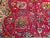 Textile Vintage Tabriz Room Size Rug in Allover Floral Pattern in Red, Navy, Turquoise, Green For Sale - Image 7 of 12