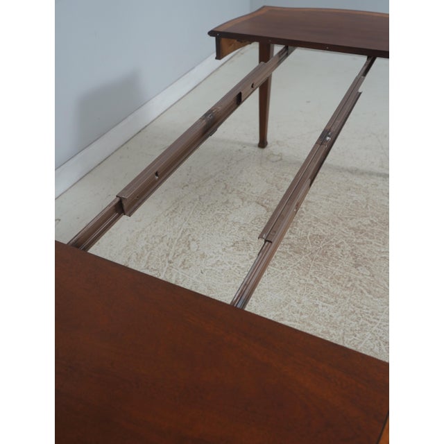 Henredon Chippendale Mahogany Dining Room Breakfast Table For Sale - Image 11 of 18
