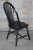 Mid 20th Century Vintage Windsor Country Farmhouse Black Oak Bentwood Slat Dining Chairs- Set of 5 For Sale - Image 5 of 12