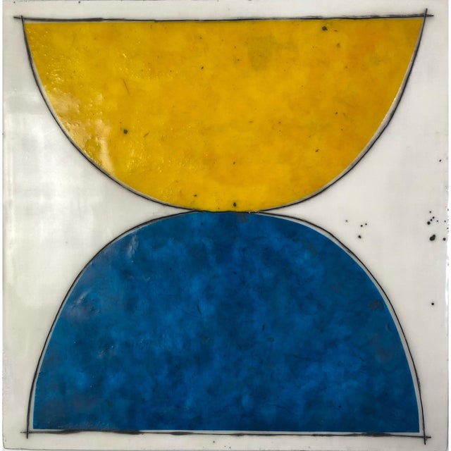 Original Encaustic Mixed Media Installation by Gina Cochran - "Cosmic Boom" - 16 Panels For Sale - Image 6 of 18